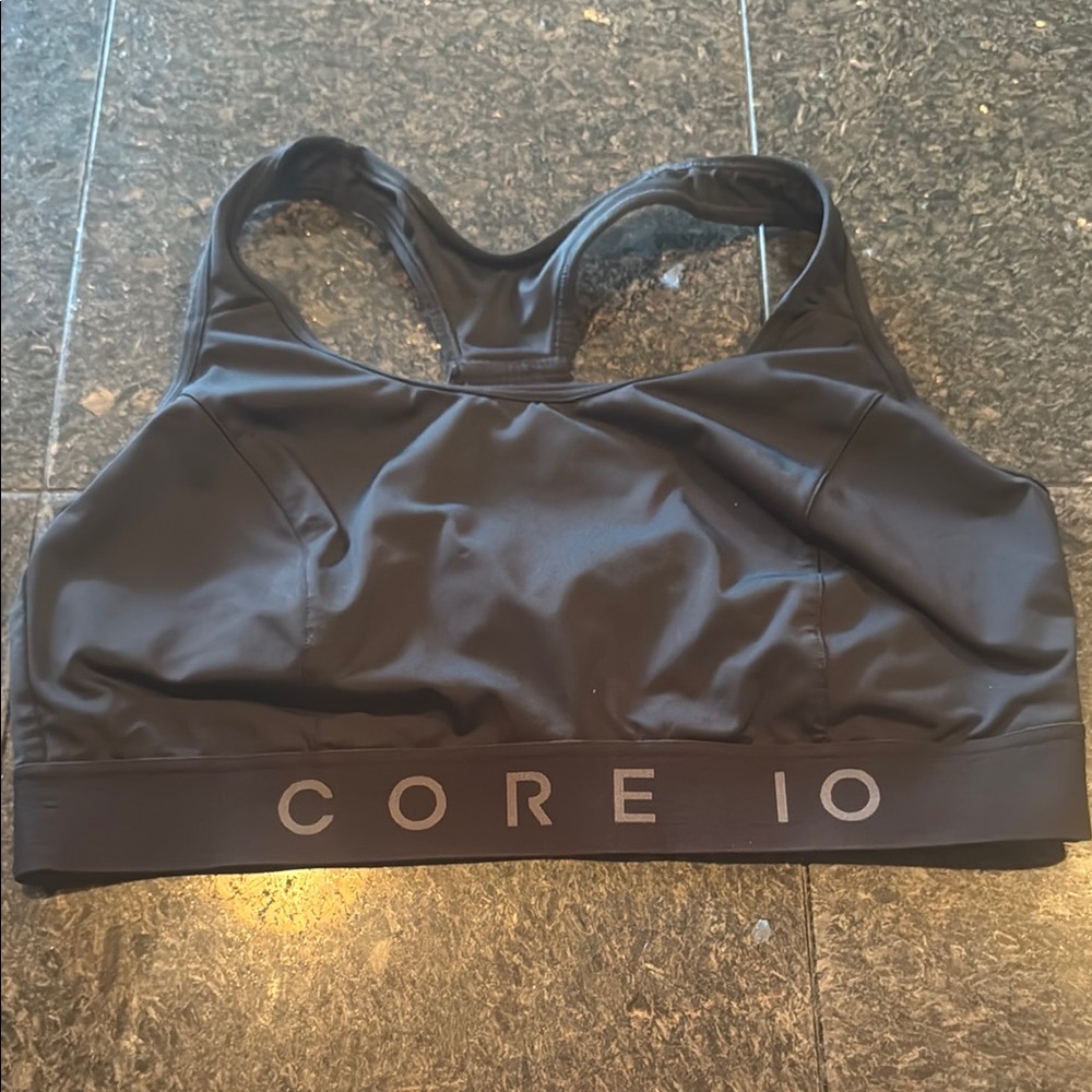 Core IO Racerback Black Sports Bra - 2X